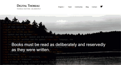 Desktop Screenshot of digitalthoreau.org